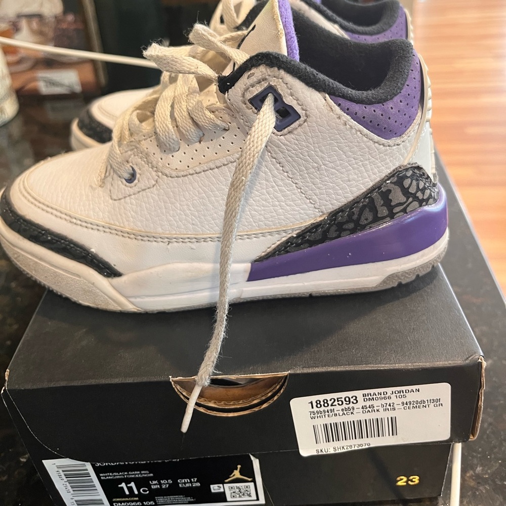 Gently used toddler jordan 3s.